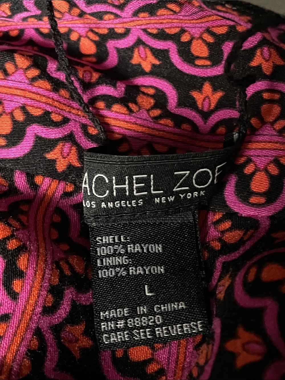 Rachel Zoe Reversible Multicolor Kimono Robe with Floral Print Size Large - Picture 2 of 6